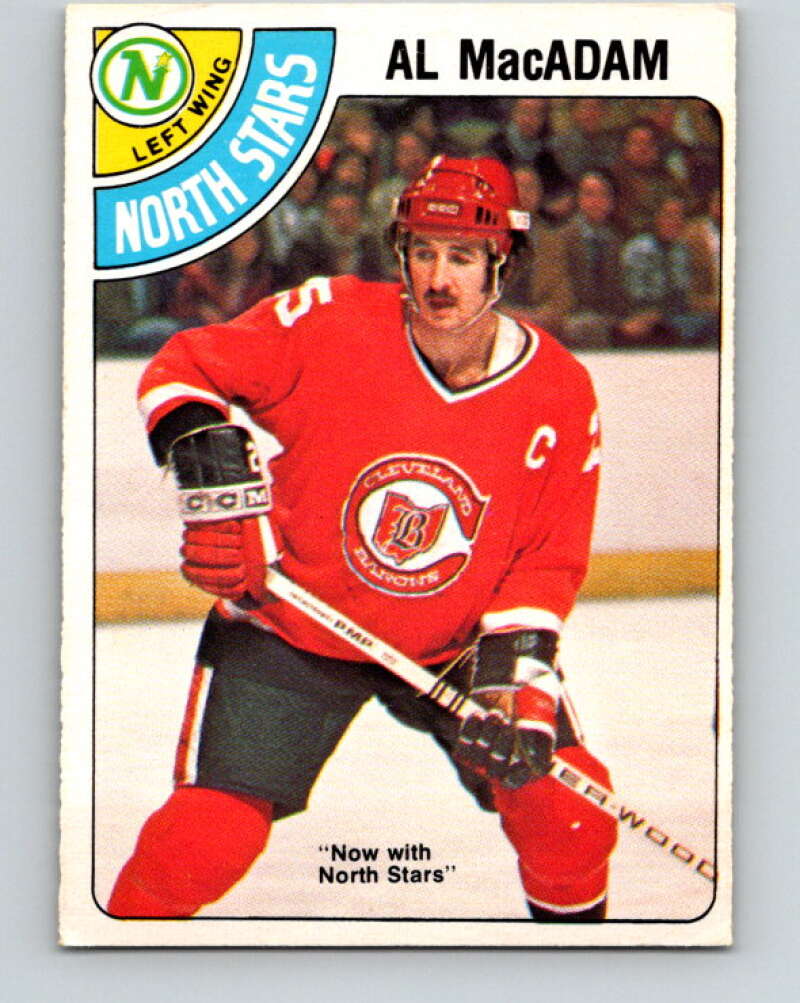 1978-79 O-Pee-Chee #381 Al MacAdam North Stars  V26303