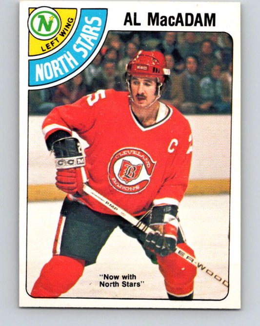 1978-79 O-Pee-Chee #381 Al MacAdam North Stars  V26306
