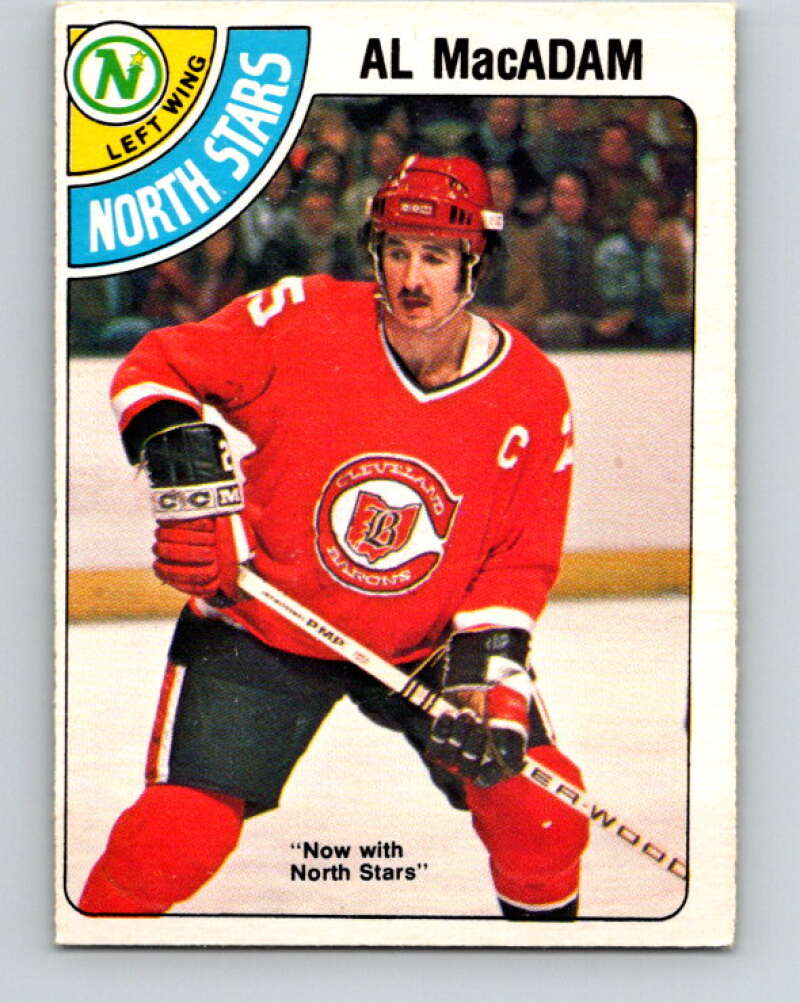 1978-79 O-Pee-Chee #381 Al MacAdam North Stars  V26308