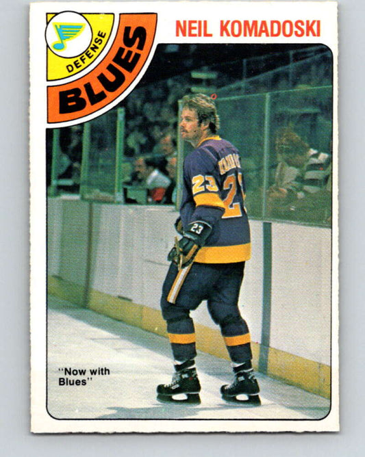 1978-79 O-Pee-Chee #382 Neil Komadoski  St. Louis Blues  V26311