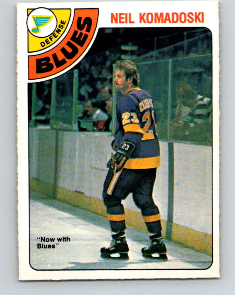 1978-79 O-Pee-Chee #382 Neil Komadoski  St. Louis Blues  V26313