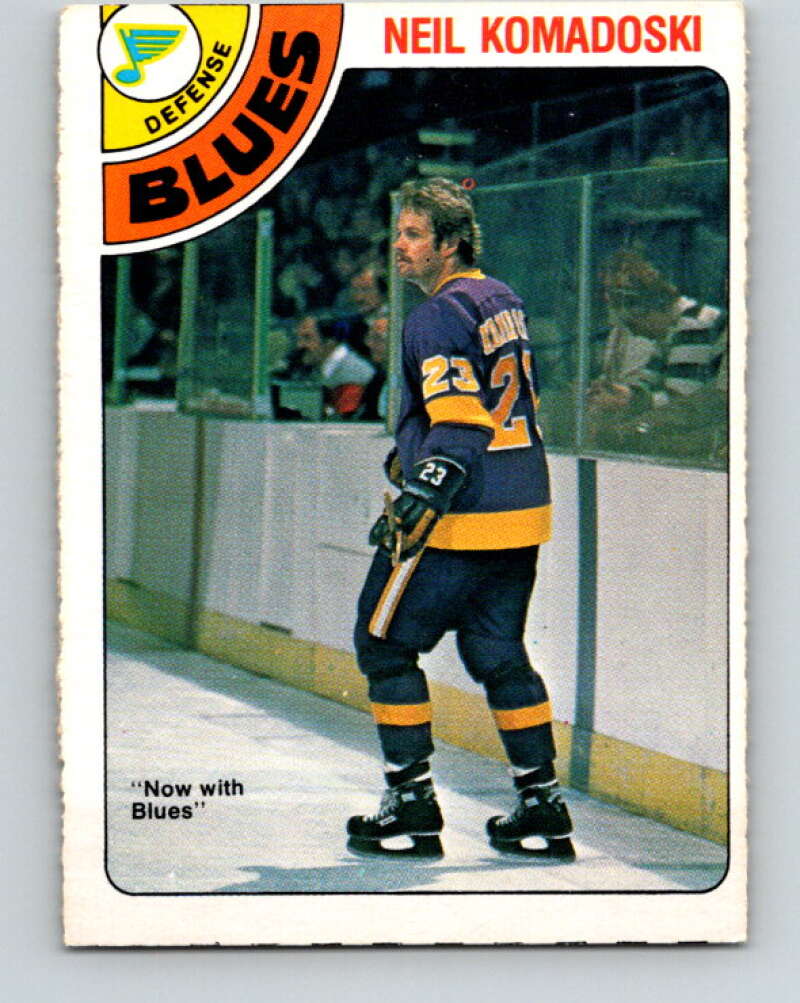 1978-79 O-Pee-Chee #382 Neil Komadoski  St. Louis Blues  V26314