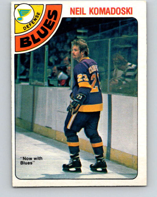 1978-79 O-Pee-Chee #382 Neil Komadoski  St. Louis Blues  V26315