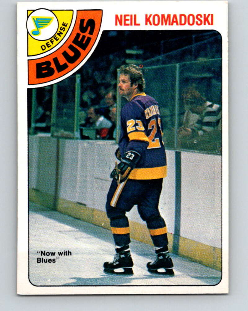 1978-79 O-Pee-Chee #382 Neil Komadoski  St. Louis Blues  V26316