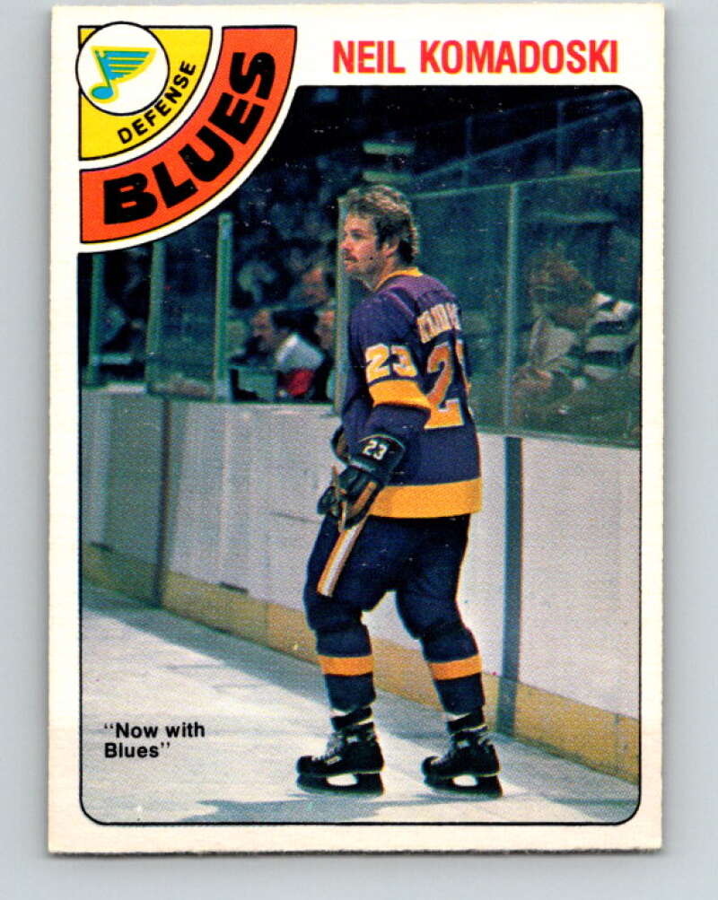 1978-79 O-Pee-Chee #382 Neil Komadoski  St. Louis Blues  V26317