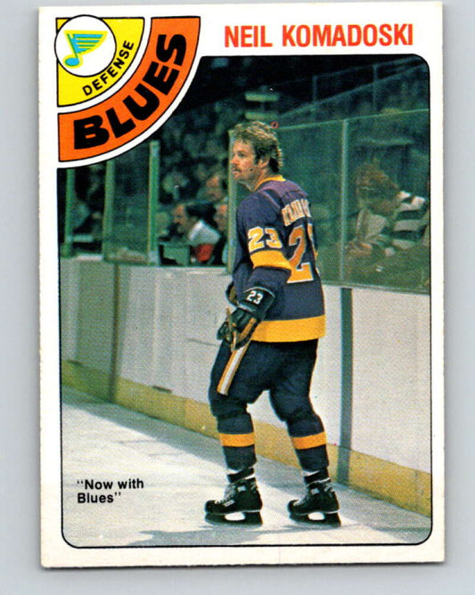1978-79 O-Pee-Chee #382 Neil Komadoski  St. Louis Blues  V26318