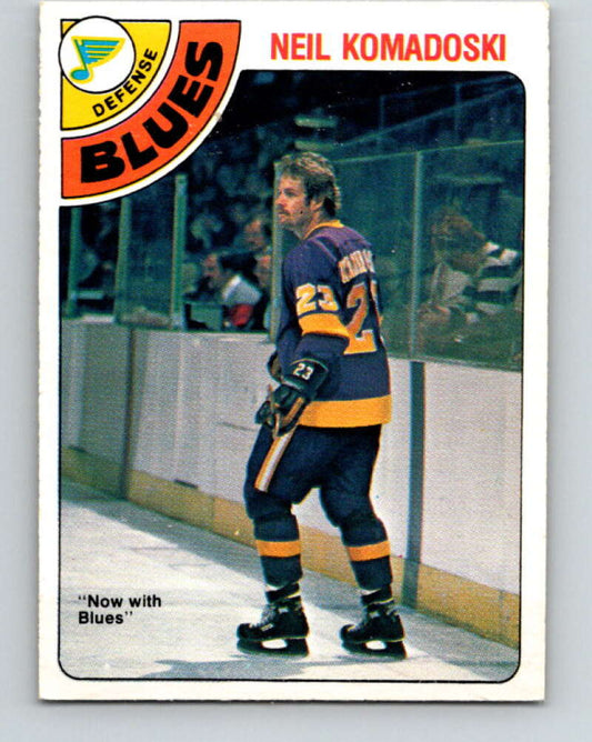 1978-79 O-Pee-Chee #382 Neil Komadoski  St. Louis Blues  V26319