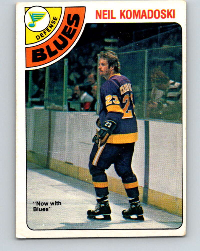 1978-79 O-Pee-Chee #382 Neil Komadoski  St. Louis Blues  V26320