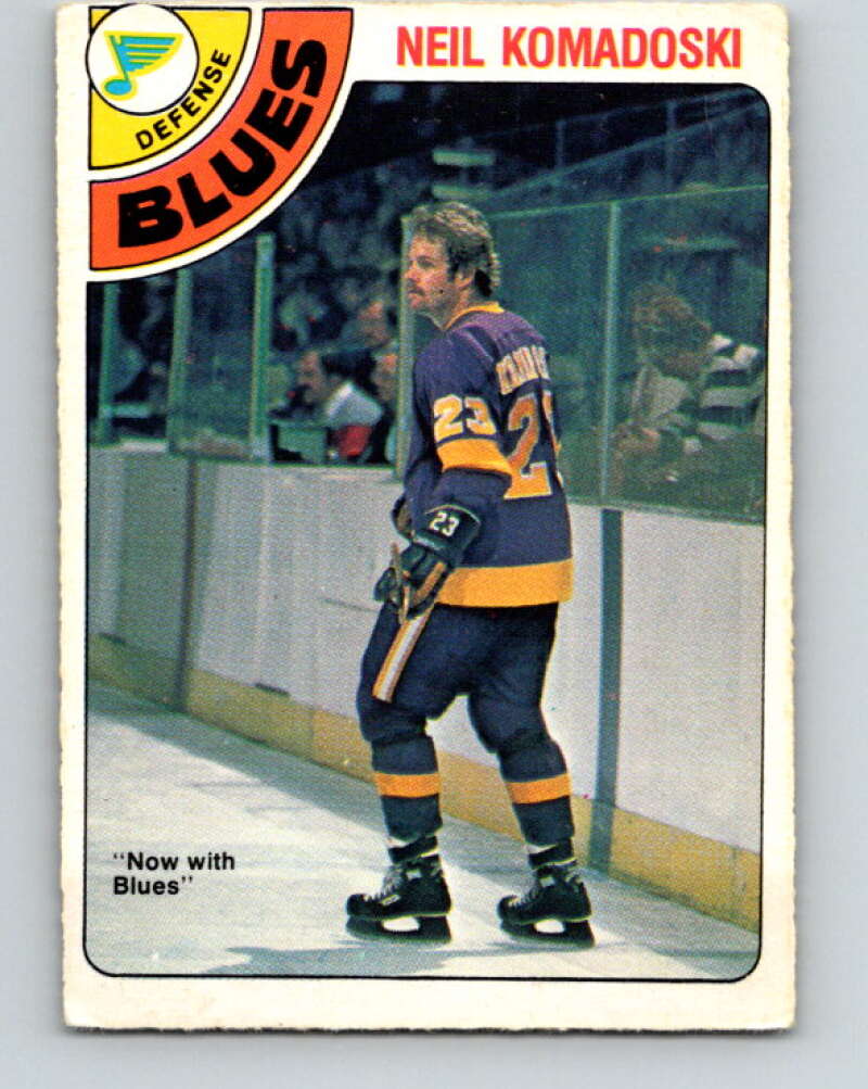 1978-79 O-Pee-Chee #382 Neil Komadoski  St. Louis Blues  V26321