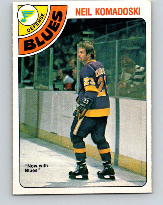 1978-79 O-Pee-Chee #382 Neil Komadoski  St. Louis Blues  V26322