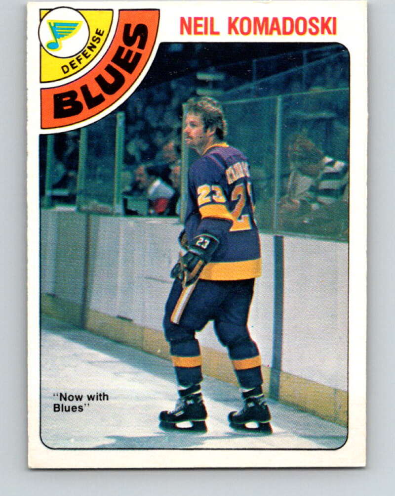 1978-79 O-Pee-Chee #382 Neil Komadoski  St. Louis Blues  V26323