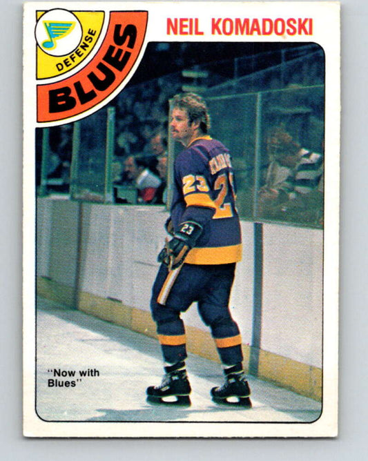 1978-79 O-Pee-Chee #382 Neil Komadoski  St. Louis Blues  V26324