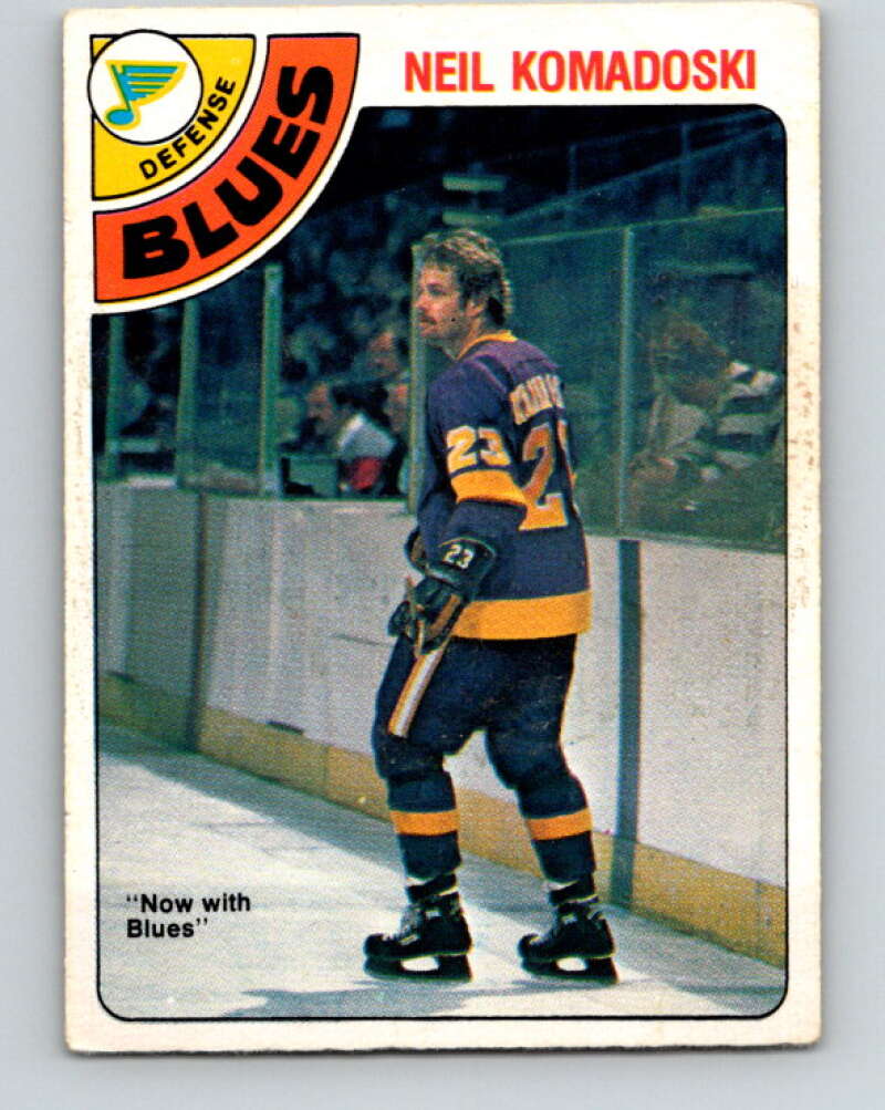 1978-79 O-Pee-Chee #382 Neil Komadoski  St. Louis Blues  V26325