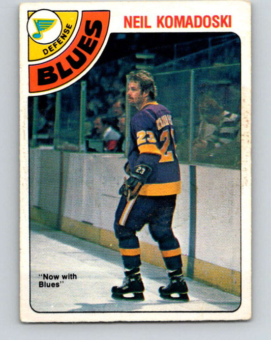 1978-79 O-Pee-Chee #382 Neil Komadoski  St. Louis Blues  V26325