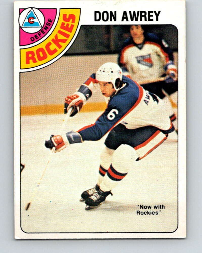1978-79 O-Pee-Chee #383 Don Awrey  Colorado Rockies  V26333