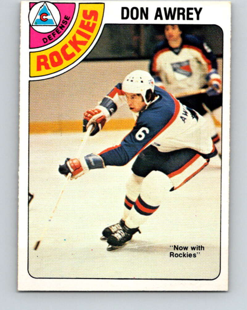 1978-79 O-Pee-Chee #383 Don Awrey  Colorado Rockies  V26334