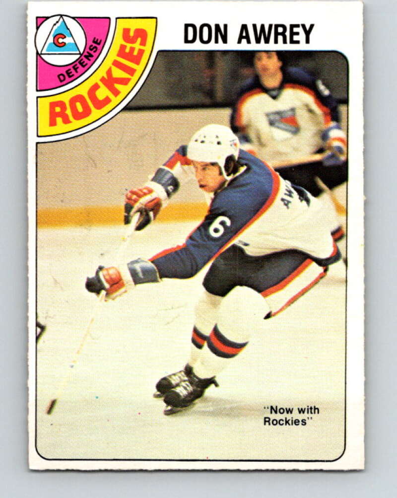 1978-79 O-Pee-Chee #383 Don Awrey  Colorado Rockies  V26335