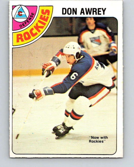 1978-79 O-Pee-Chee #383 Don Awrey  Colorado Rockies  V26335