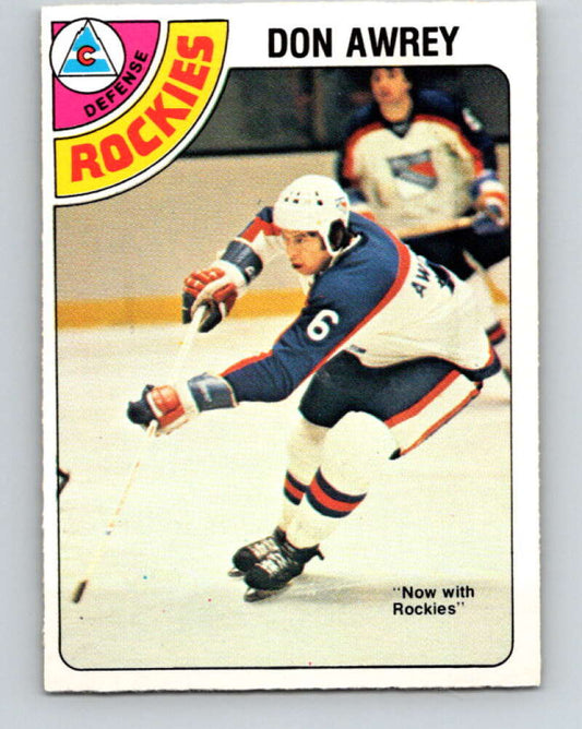 1978-79 O-Pee-Chee #383 Don Awrey  Colorado Rockies  V26336