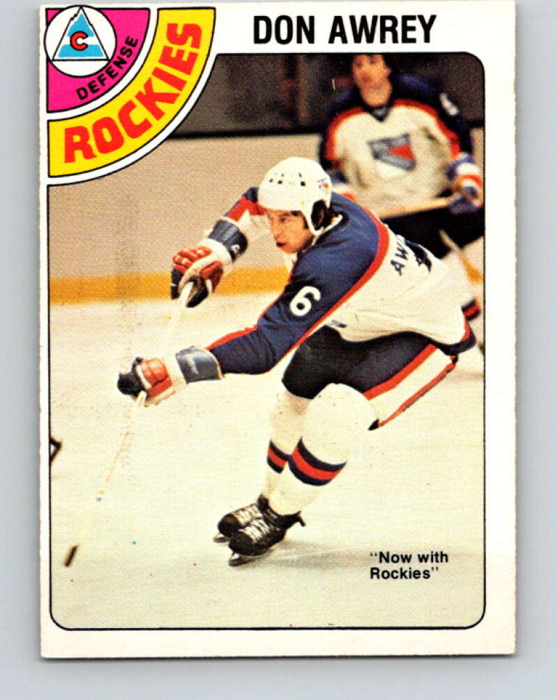 1978-79 O-Pee-Chee #383 Don Awrey  Colorado Rockies  V26338