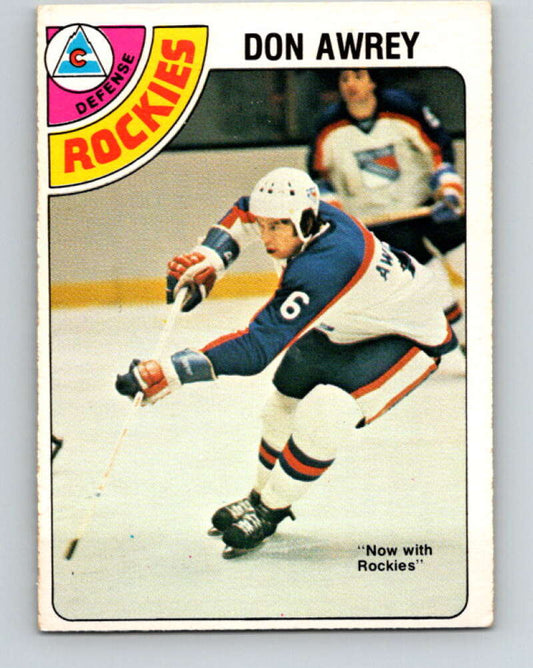1978-79 O-Pee-Chee #383 Don Awrey  Colorado Rockies  V26339