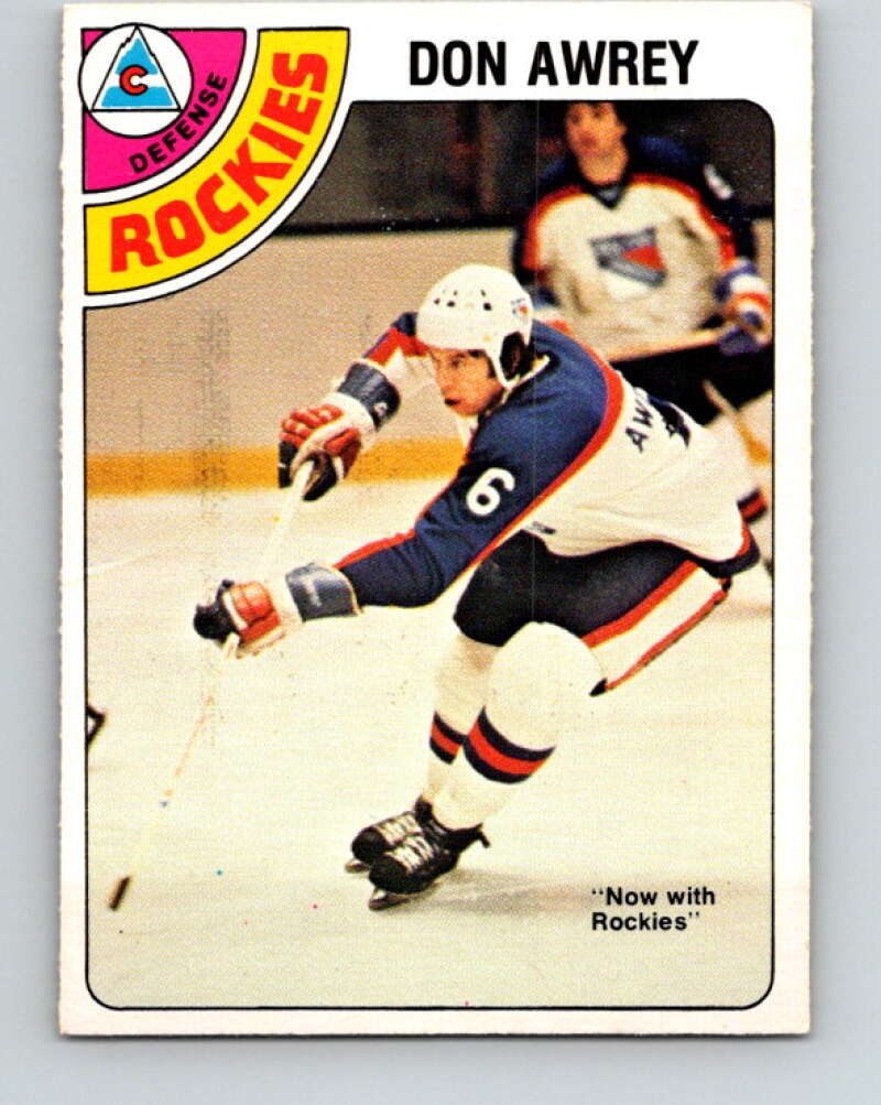 1978-79 O-Pee-Chee #383 Don Awrey  Colorado Rockies  V26344