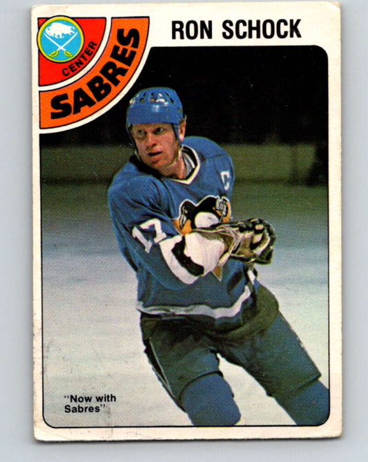 1978-79 O-Pee-Chee #384 Ron Schock  Buffalo Sabres  V26345