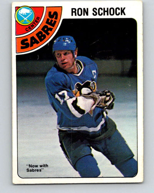 1978-79 O-Pee-Chee #384 Ron Schock  Buffalo Sabres  V26346
