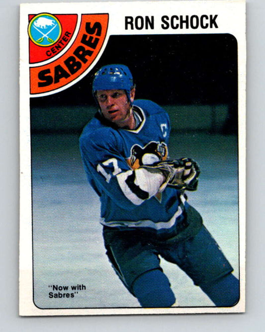 1978-79 O-Pee-Chee #384 Ron Schock  Buffalo Sabres  V26349