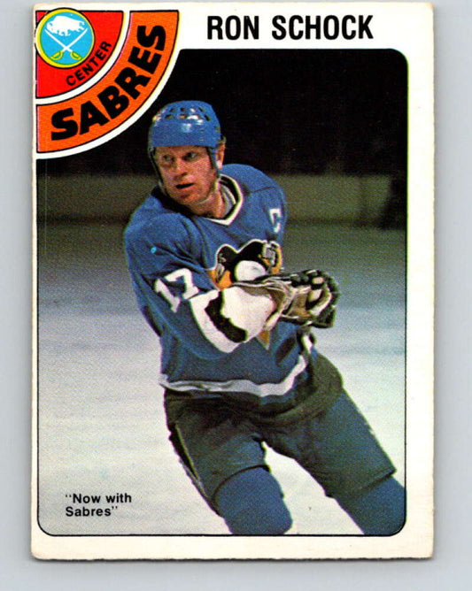 1978-79 O-Pee-Chee #384 Ron Schock  Buffalo Sabres  V26350