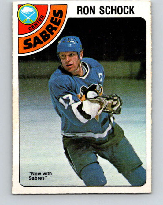 1978-79 O-Pee-Chee #384 Ron Schock  Buffalo Sabres  V26352