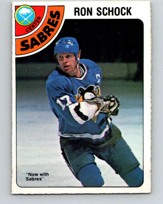 1978-79 O-Pee-Chee #384 Ron Schock  Buffalo Sabres  V26355