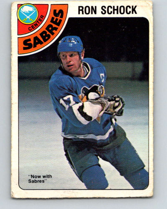1978-79 O-Pee-Chee #384 Ron Schock  Buffalo Sabres  V26357