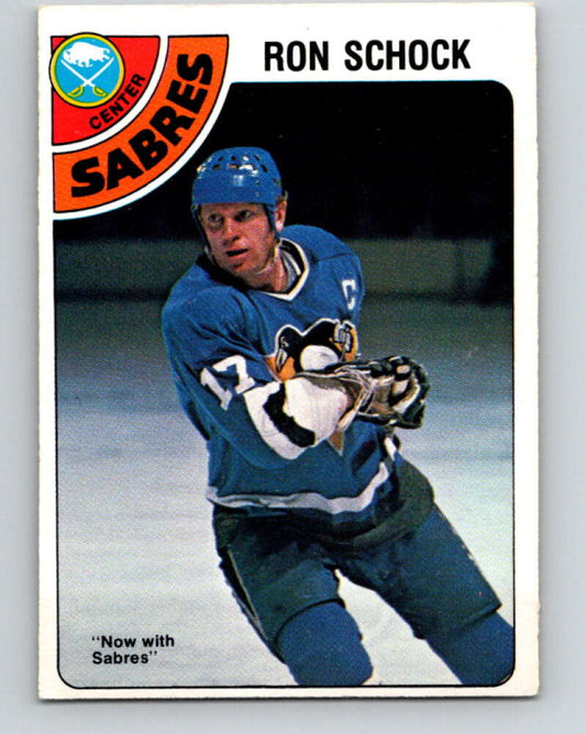 1978-79 O-Pee-Chee #384 Ron Schock  Buffalo Sabres  V26362