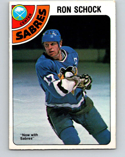 1978-79 O-Pee-Chee #384 Ron Schock  Buffalo Sabres  V26363