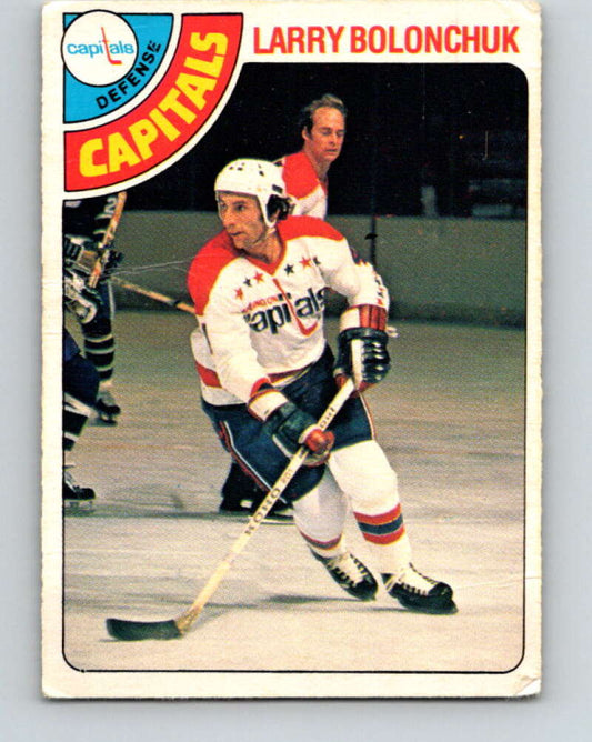 1978-79 O-Pee-Chee #387 Larry Bolonchuk  Washington Capitals  V26402