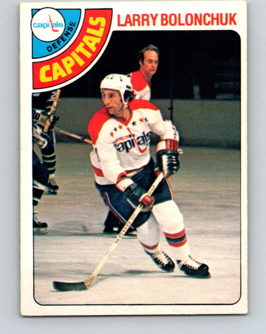 1978-79 O-Pee-Chee #387 Larry Bolonchuk  Washington Capitals  V26403