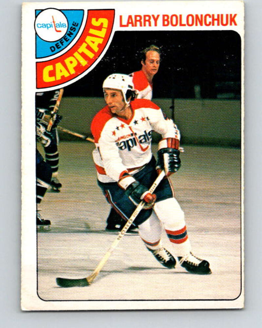 1978-79 O-Pee-Chee #387 Larry Bolonchuk  Washington Capitals  V26404