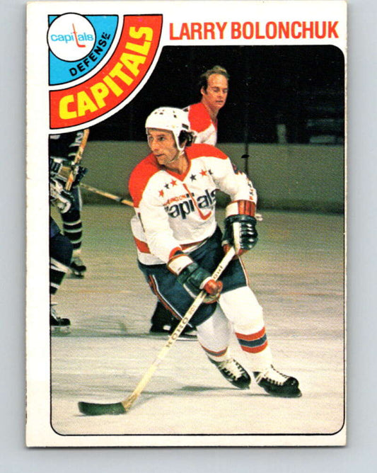 1978-79 O-Pee-Chee #387 Larry Bolonchuk  Washington Capitals  V26405