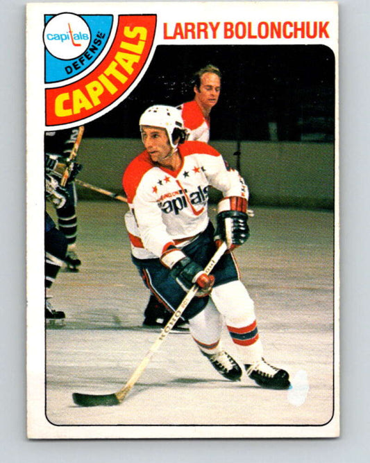 1978-79 O-Pee-Chee #387 Larry Bolonchuk  Washington Capitals  V26408