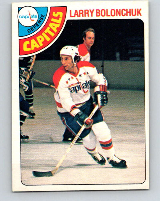 1978-79 O-Pee-Chee #387 Larry Bolonchuk  Washington Capitals  V26409