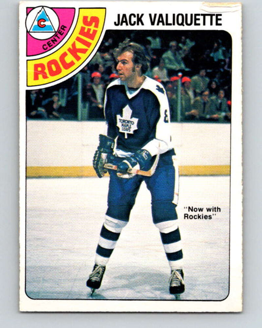 1978-79 O-Pee-Chee #391 Jack Valiquette  Colorado Rockies  V26464