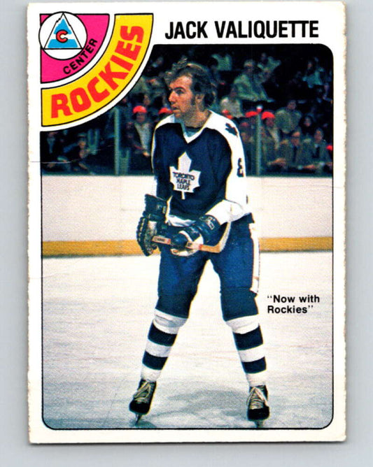 1978-79 O-Pee-Chee #391 Jack Valiquette  Colorado Rockies  V26470