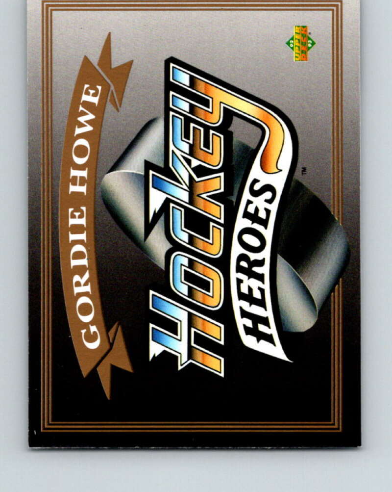1992-93 Upper Deck Gordie Howe Heroes #NNO Header  V26596
