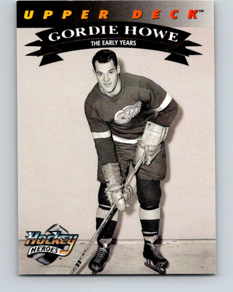 1992-93 Upper Deck Gordie Howe Heroes #19 The Early Years  V26599