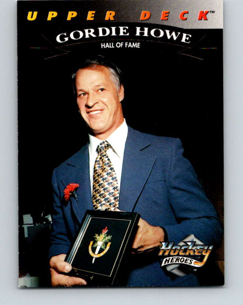 1992-93 Upper Deck Gordie Howe Heroes #24 Hall of Fame  V26612