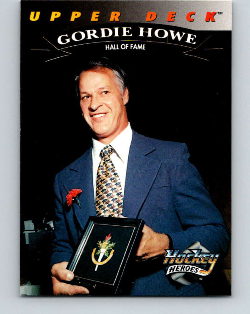 1992-93 Upper Deck Gordie Howe Heroes #24 Hall of Fame  V26613