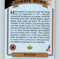 1992-93 Upper Deck Gordie Howe Heroes #24 Hall of Fame  V26613