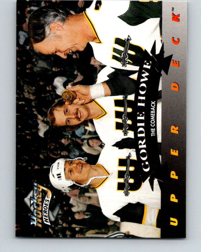 1992-93 Upper Deck Gordie Howe Heroes #25 The Comback  V26615