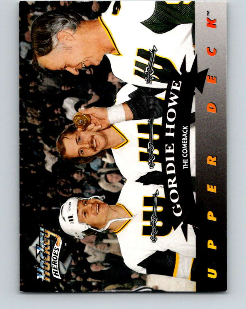 1992-93 Upper Deck Gordie Howe Heroes #25 The Comback  V26616